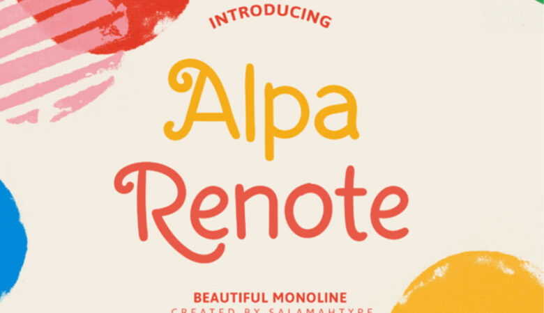 Alpa Renote Font