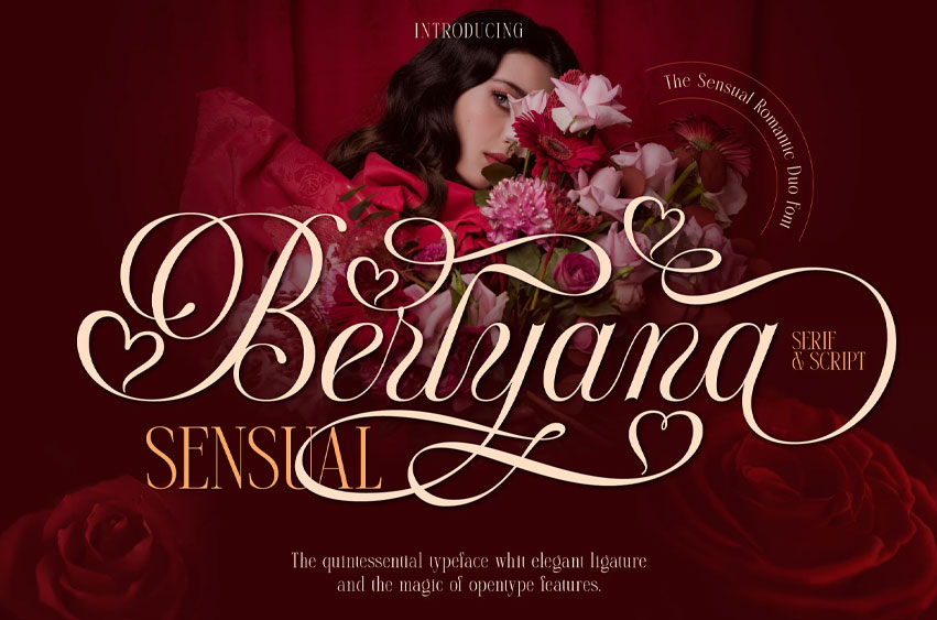 Berlyana Sensual Font