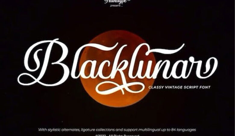 Blacklunar Font