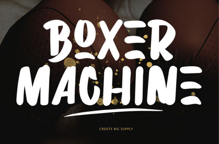 Boxer Machine Font