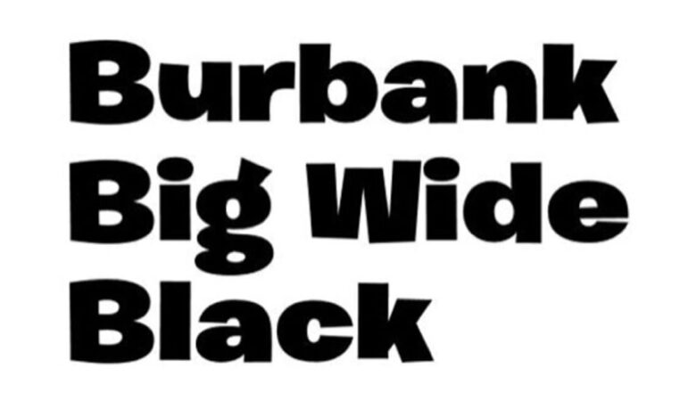 Burbank Big Black Font