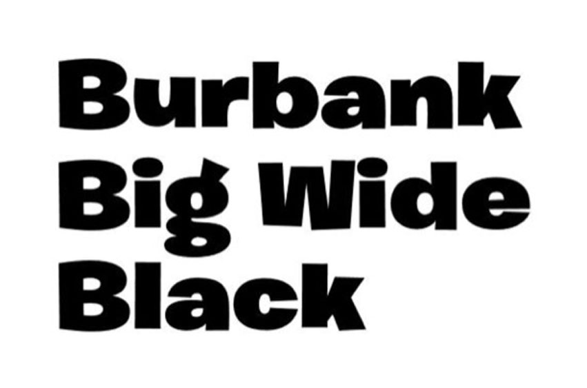 Burbank Big Black Font