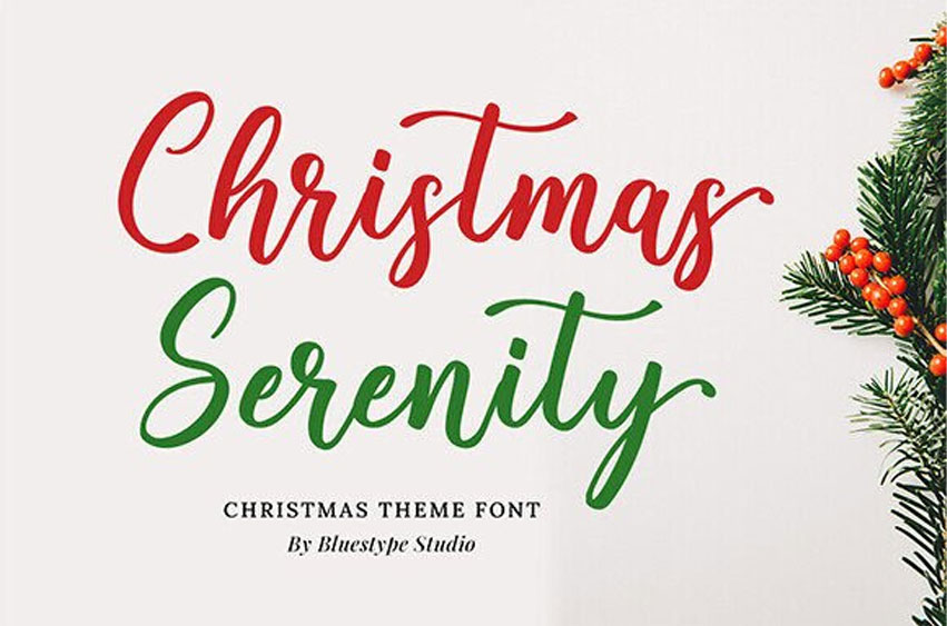 Christmas Serenity Font