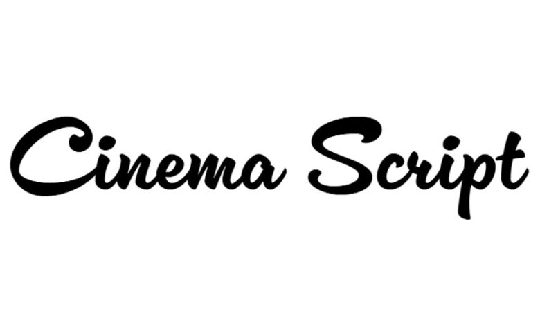 Cinema Script Font