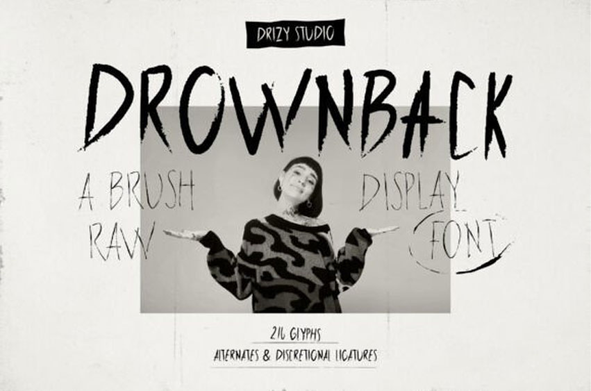 Drownback Font