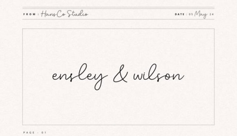 Ensley Wilson Font