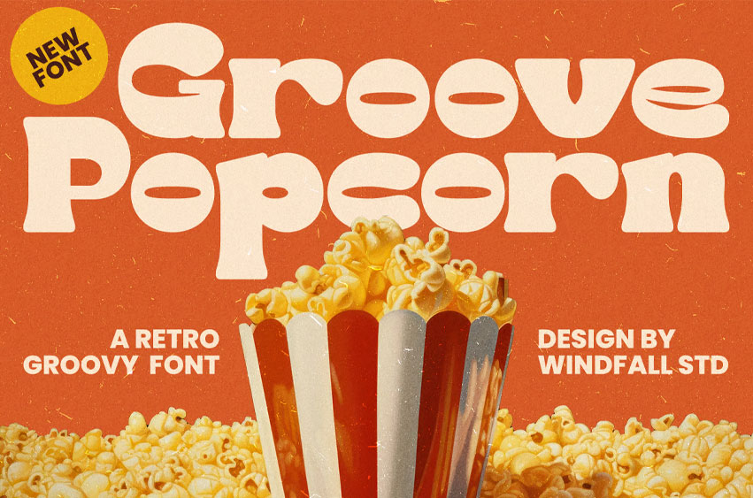 Groove Popcorn Font