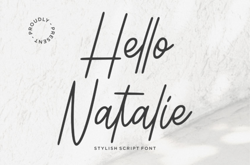 Hello Natalie Font