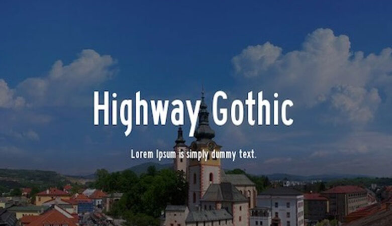 Highway Gothic Font