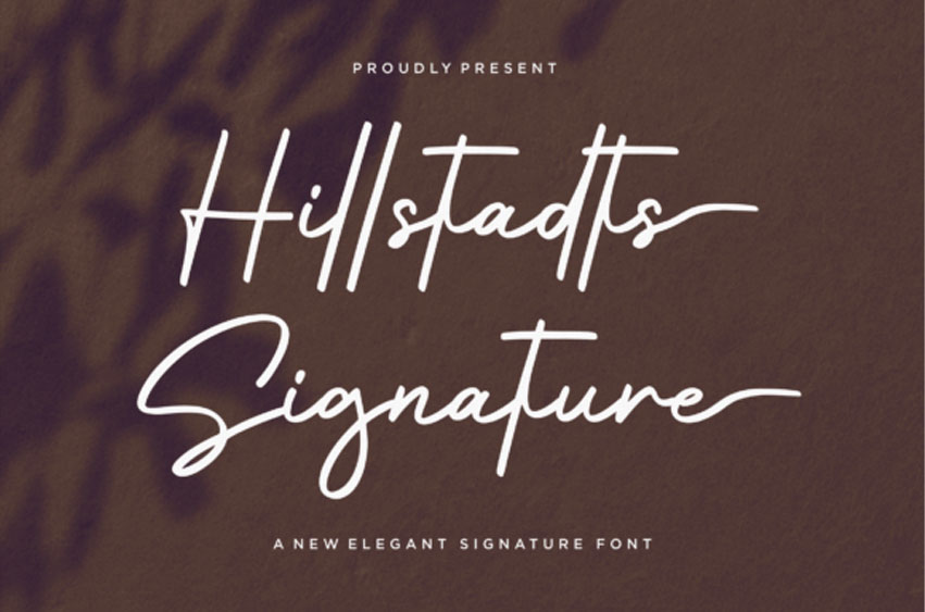 Hillstadts Signature Font