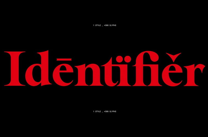 IDTF Identifier Font