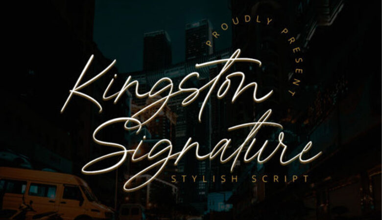 Kingston Signature Font