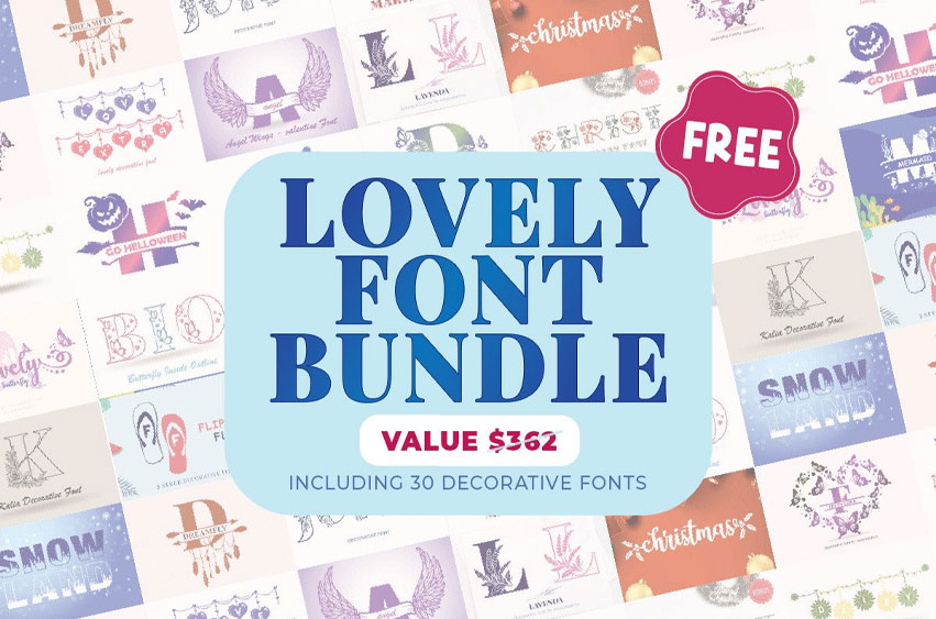 Lovely Bundle Vol.02 Font