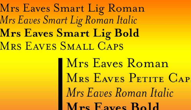 Mrs Eaves Font