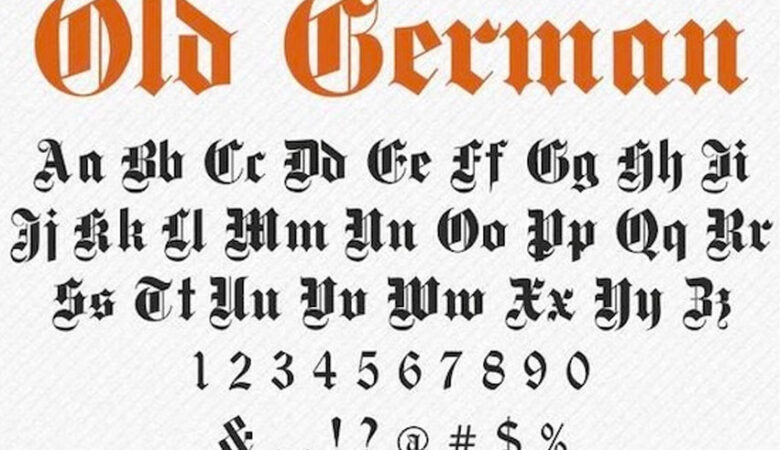 Old German Font