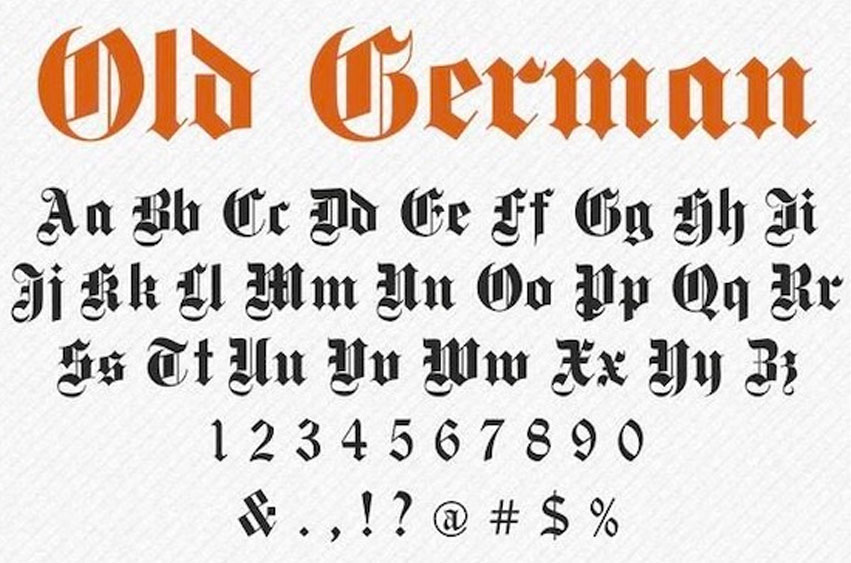 Old German Font