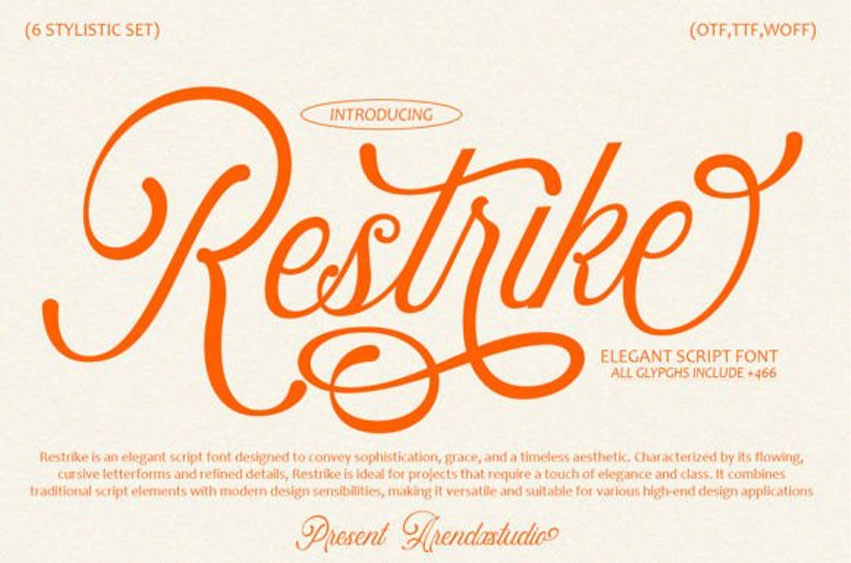 Restrike Font