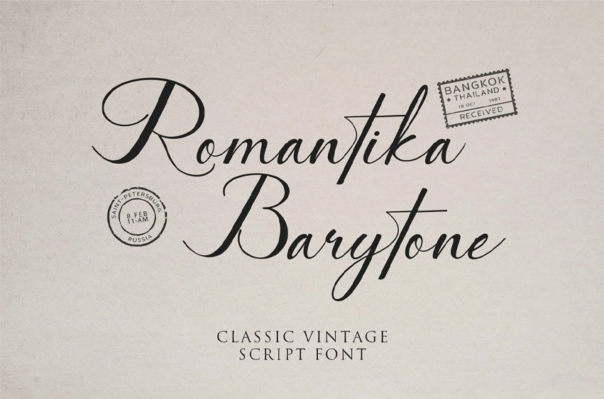 Romantika Barytone Font