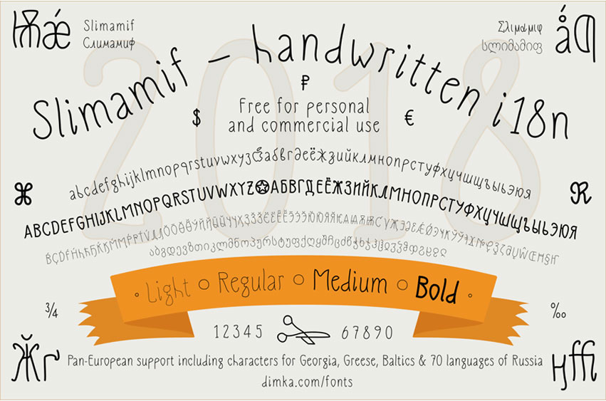 Slimamif Font