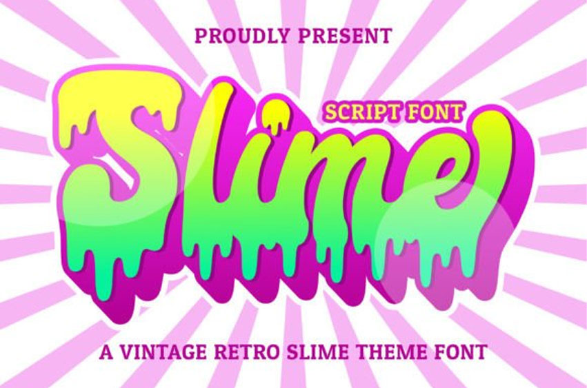 Slime Theme Font