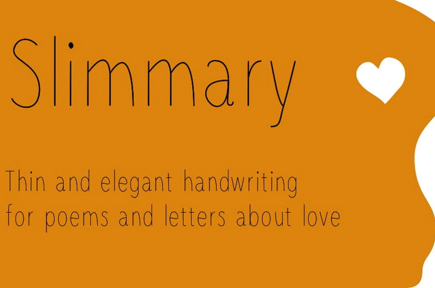 Slimmary Font