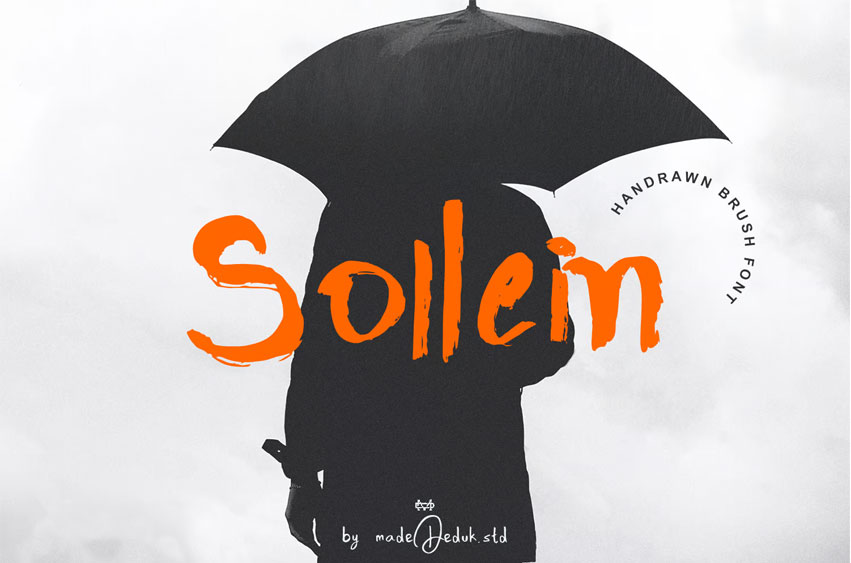 Sollein Brush Font