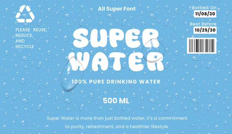 Super Water Font