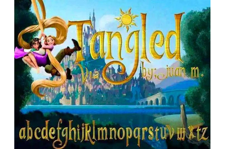 Tangled Font