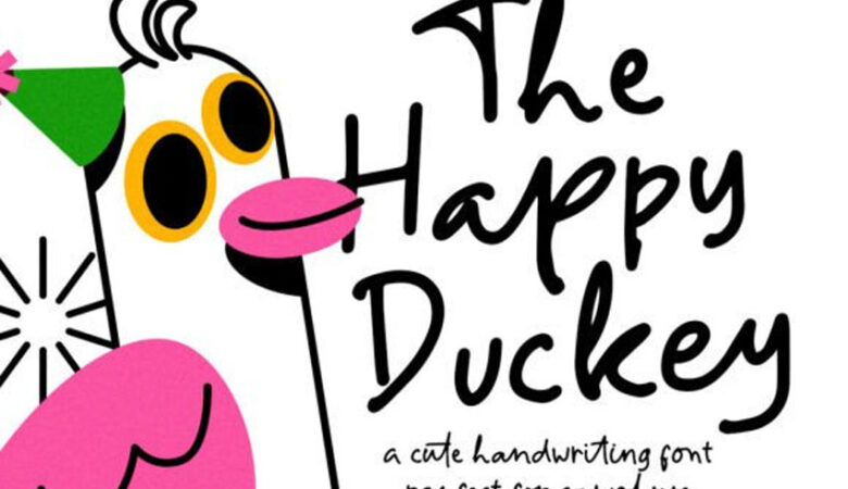 The Happy Duckey Font