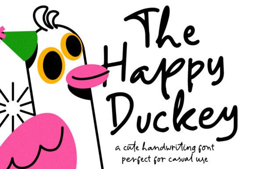 The Happy Duckey Font