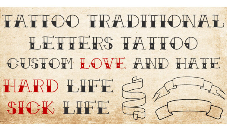 Traditional Tattoo Font