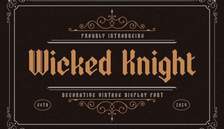 Wicked Knight Font