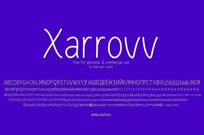 Xarrovv Font