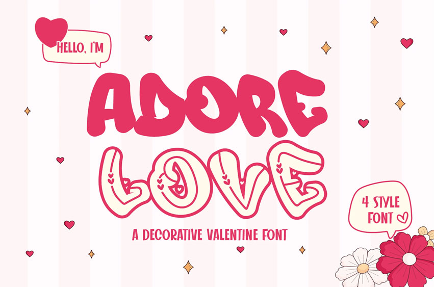 Adore Love Font