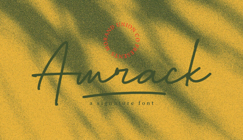 Amrack Signature Font