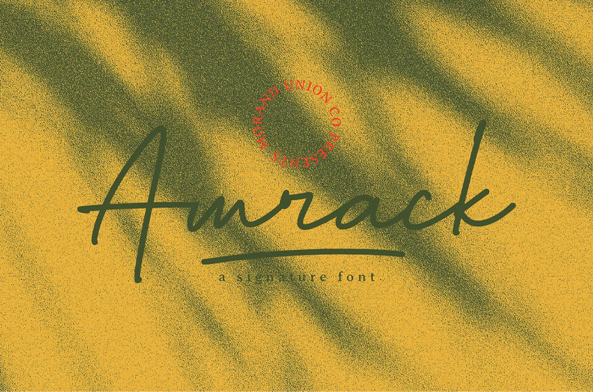 Amrack Signature Font