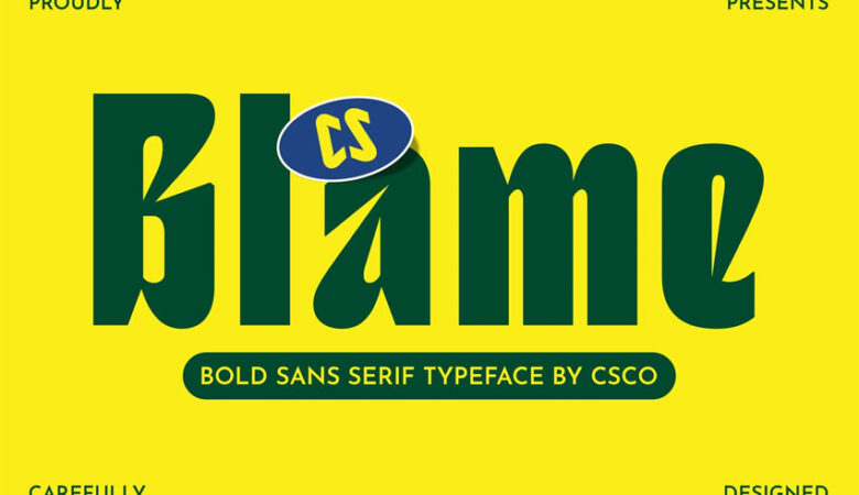 Blame Font