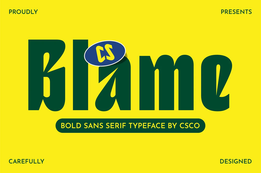 Blame Font