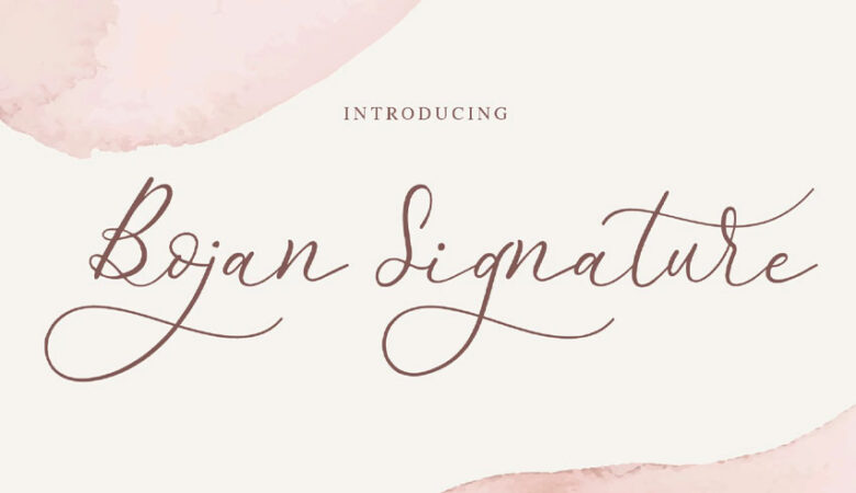 Bojan Signature Font