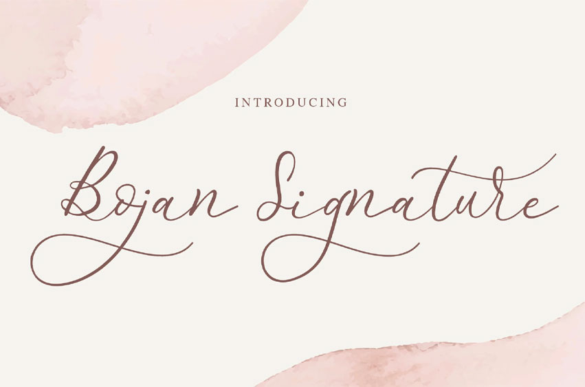 Bojan Signature Font