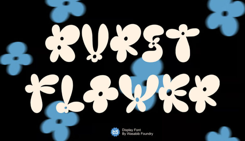 Burst Flower Font