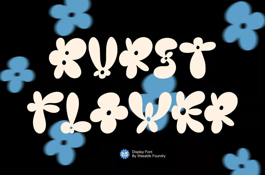 Burst Flower Font