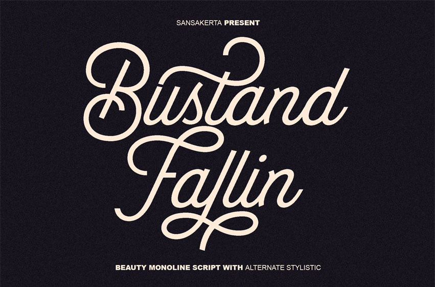 Bustand Fallin Font