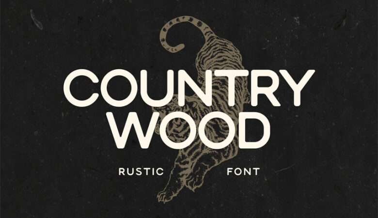 Country Wood Font