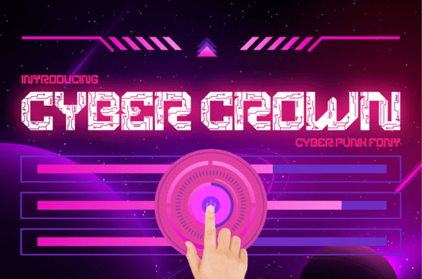 Cyber Crown Font