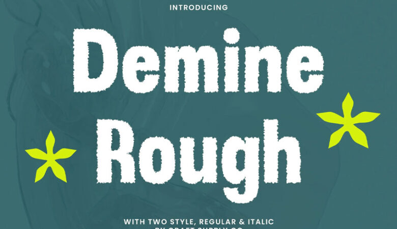 Demine Rough Font