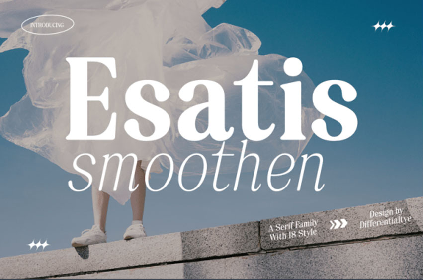 Esatis Smoothen Font