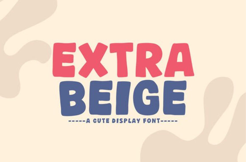 Extra Beige Font