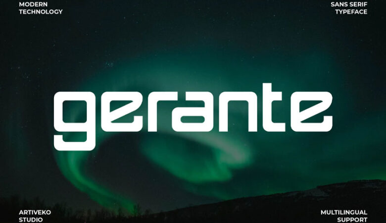 Gerante Technology Font