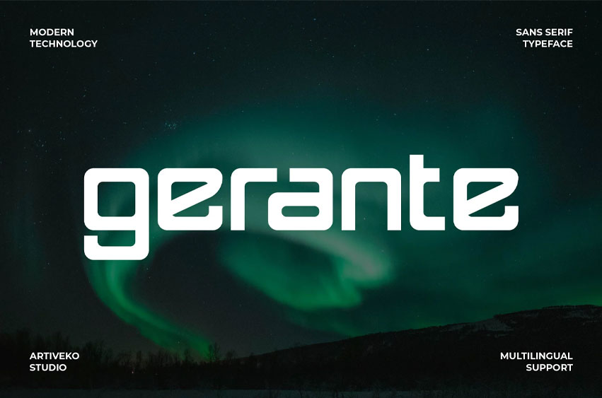 Gerante Technology Font